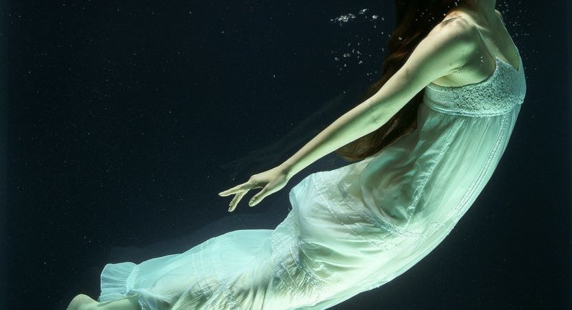 girl underwater